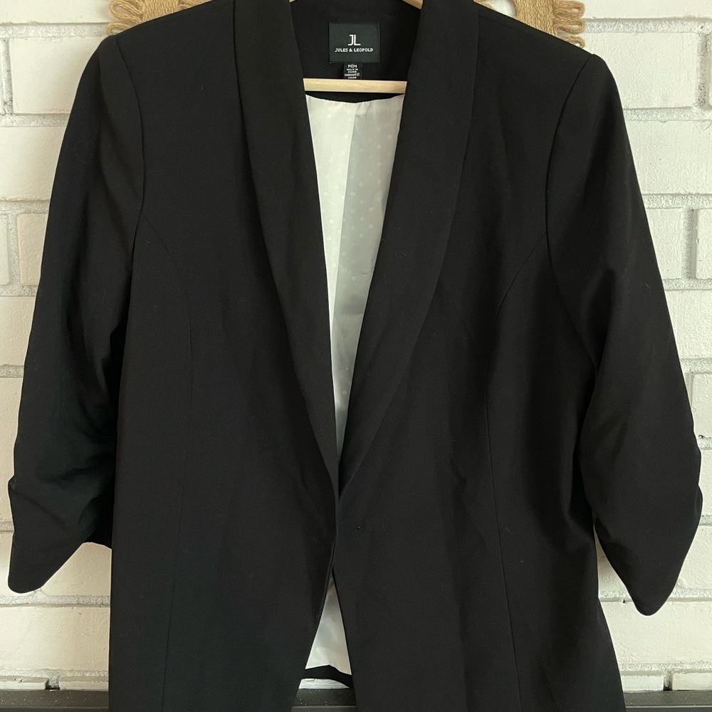 JULES & LEOPOLD women's black blazer jacket size M